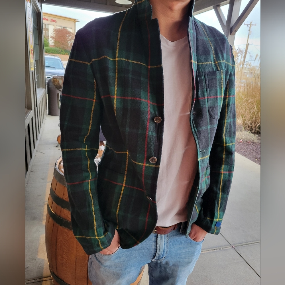 Polo Ralph Lauren Men's Green Plaid soft blazer